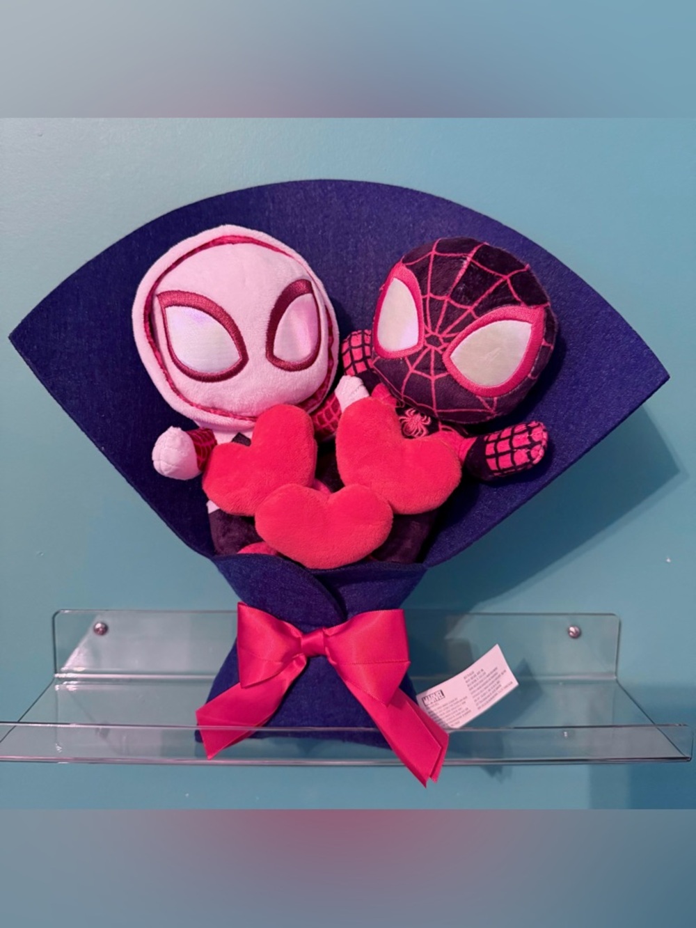 Spider-Man & Spider-Gwen Valentine’s Day Felt Bouquet